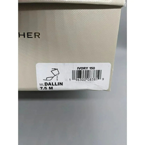 Marc Fisher LTD Dallin Women's Strappy Heel Sandals White Size 7.5 M (MSRP $150) - Picture 6 of 6
